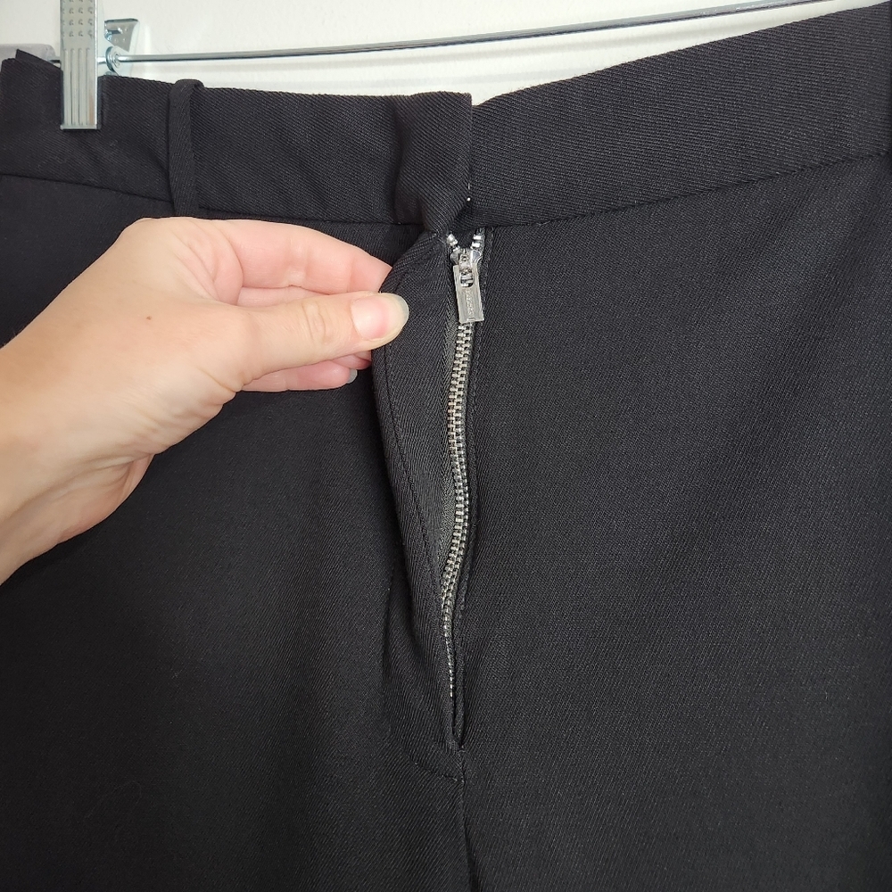 Aritzia Babaton Agency Cropped Pant Black City Wool Size 10 - Picture 4 of 15